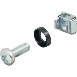 Schroff Cage Nut Kit, M4, 100 Pcs