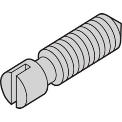 Schroff Grub Screw, Steel Nickel Plated, M3.0 x 8
