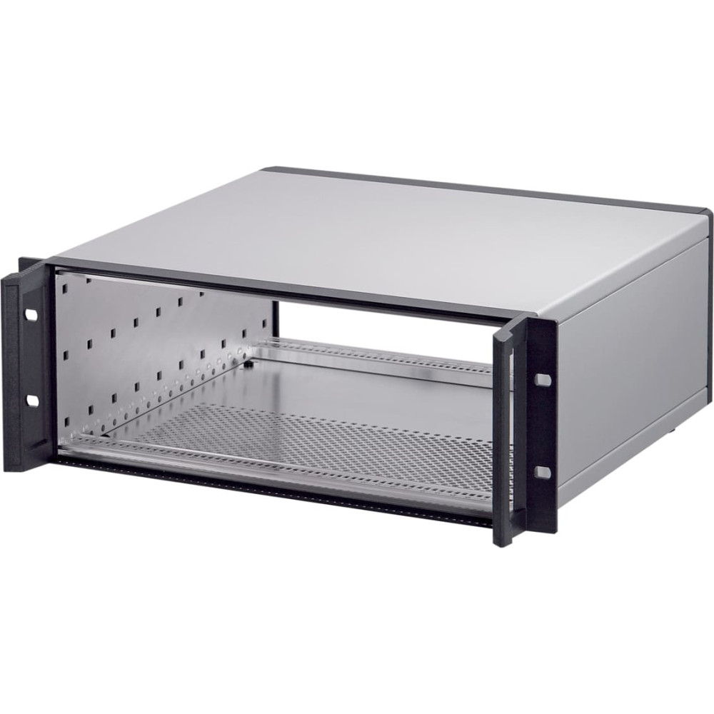 Schroff RatiopacPRO 19" Rack Mount Case, Retrofittable Shielding With Handles, 3 U, 84 HP, 495 mm