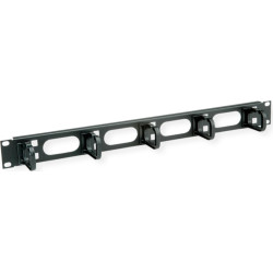 Conteg 19"-Kabelf&uuml;hrung 1 HE mit 5 Kabel&ouml;sen 40 x 50 mm