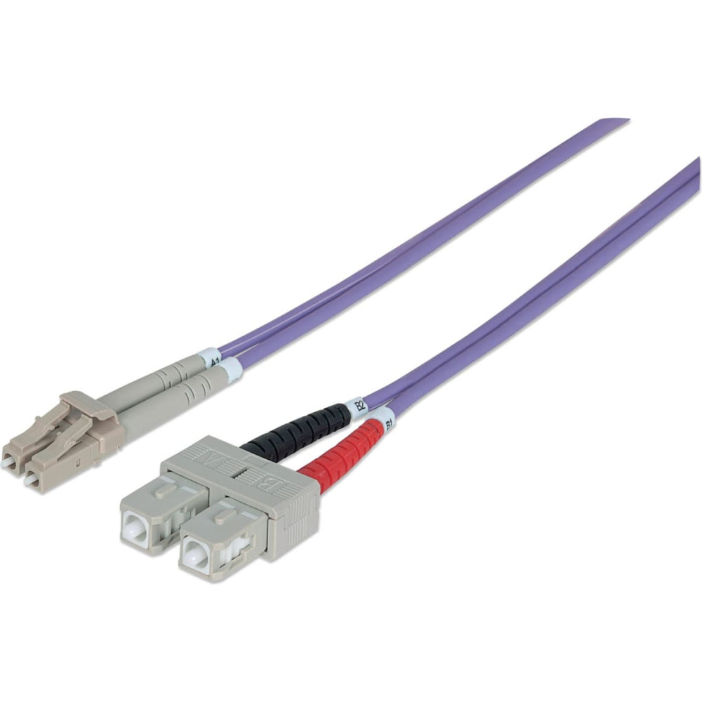 Intellinet 750929 InfiniBand un optiskās &scaron;ķiedras kabelis 2 m LC SC Violets
