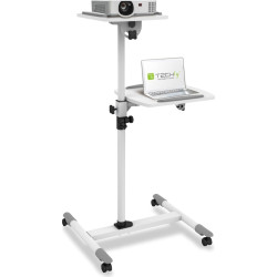 Techly ICA-TB TPM-6 multivides statīvs un stends Balts Multivides ratiņi