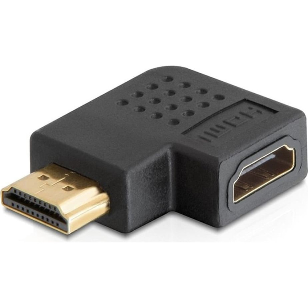 Techly HDMI M/F 270&deg; Melns