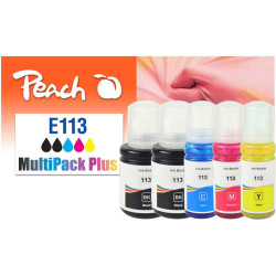 Peach 321323 tintes kārtridžs 5 pcs Saderība Standarta produktivitāte Melns, Tirkīzzils, Fuksīns, Dzeltens