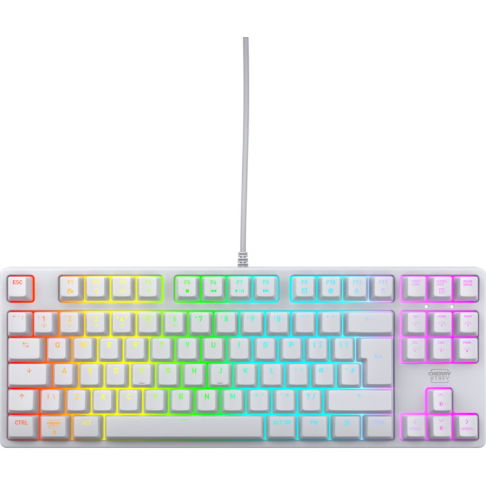 Cherry K4V2 TKL tastatūra Speļu USB QWERTY Britu angļu valoda Balts