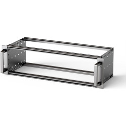 Schroff EuropacPRO 19" Subrack Kit for Backplane, Heavy, Retrofit Shielding, With Front Handle, 3 U, 235 mm