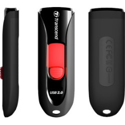 Transcend Information Transcend JetFlash 590 64GB 64GB USB 2.0 Capacity Schwarz USB-Stick