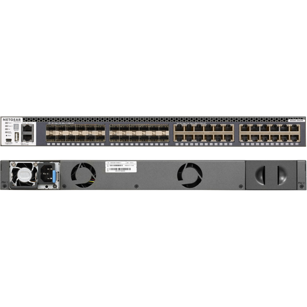 Netgear M4300-24X24F/US/EMEA Managed 10G Ethernet (100/1000/10000) 1U Grey