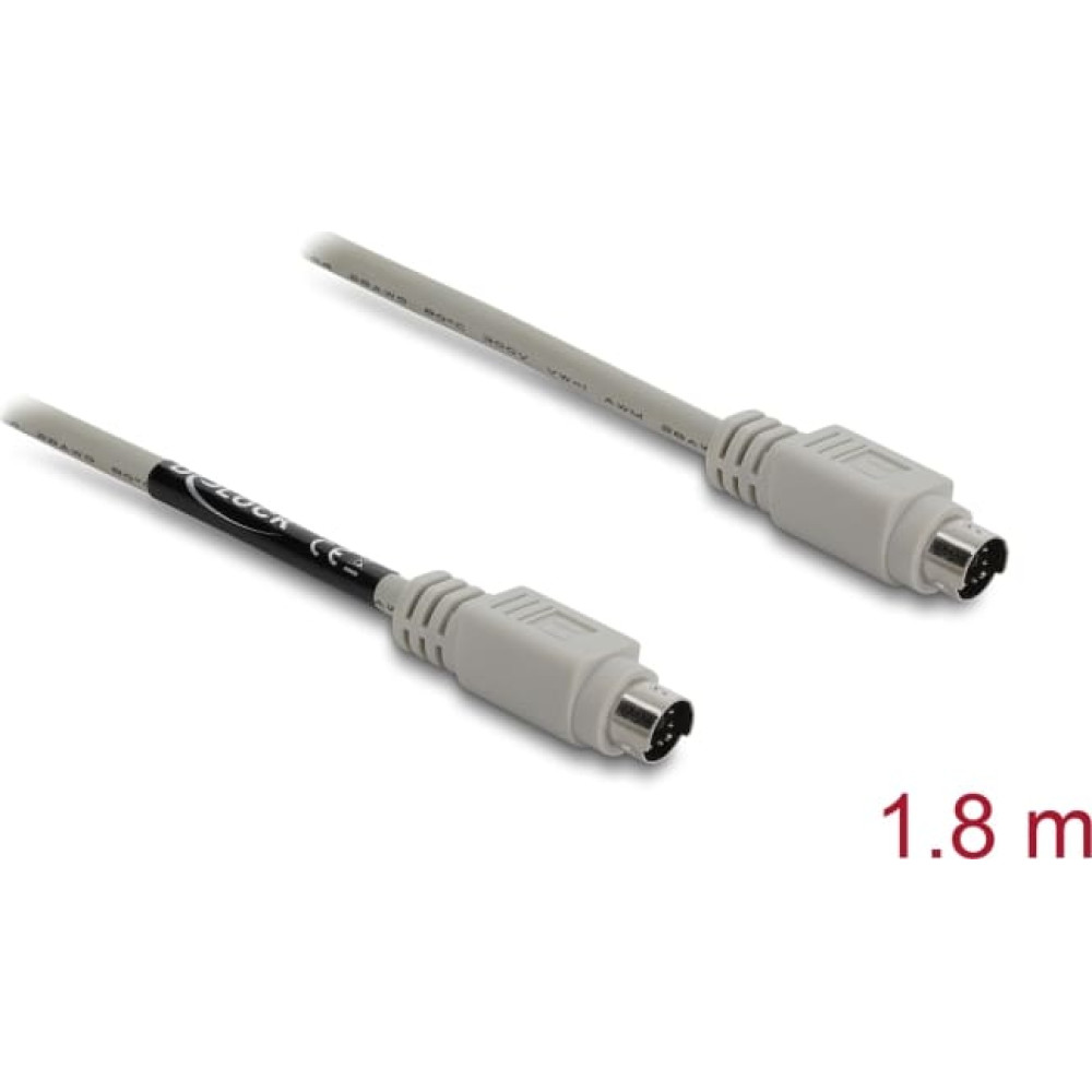 Delock PS/2 Cable plug to plug 1,8 m