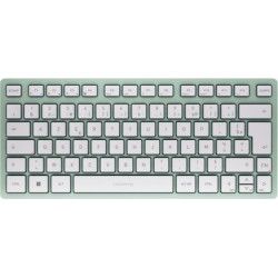 Cherry KW 7100 MINI BT tastatūra Universāls Bluetooth sistēma AZERTY Franču Piparmētru krāsa