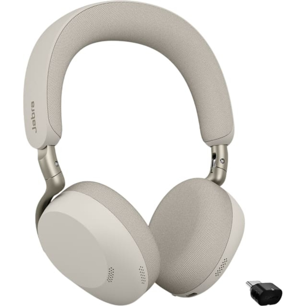 Jabra Evolve3 75 UC + Link 390c Austiņas Bezvadu Zvani / mūzika USB Veids-C Bluetooth Pelēks