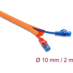 Delock Cable Protection Sleeve self-closing 2 m x 10 mm orange
