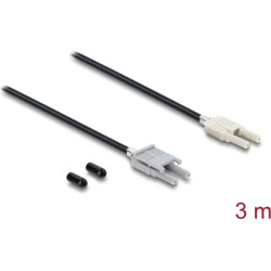Delock Fibre Optic Plastic POF Cable HFBR 4506-4516Z Duplex male to Duplex male 3 m