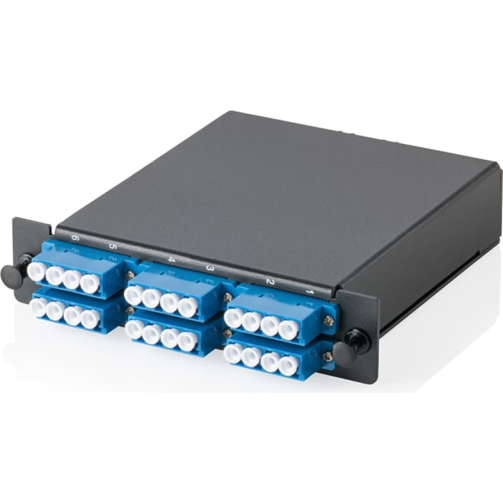 Digitus MPO cassette, singlemode OS2, LC/Quad, LC to MPO, for 3 cassette fields