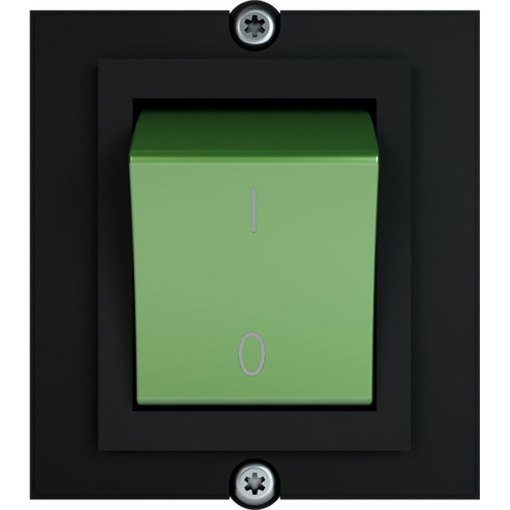 Bachmann frame 1xswitch 2-pole green, Current 1.0m AEH