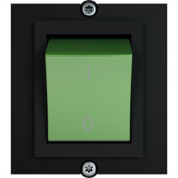Bachmann frame 1xswitch 2-pole green, Current 1.0m AEH