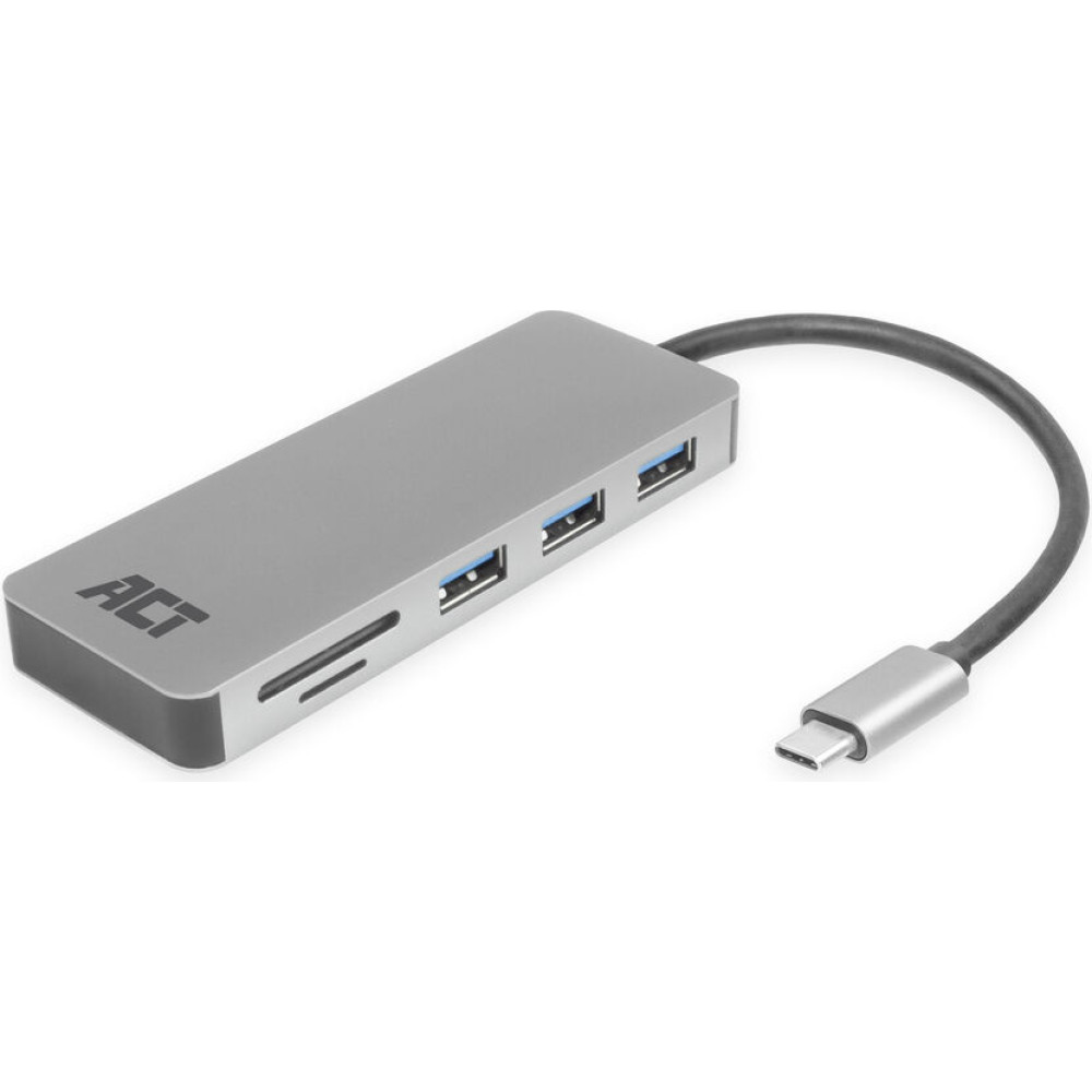 ACT USB-C - 3XUSB-A, PD,CARD READ.