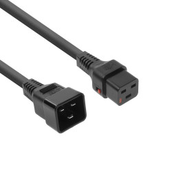 ACT POWERCORD C20-C19LOCK BK 3.00M