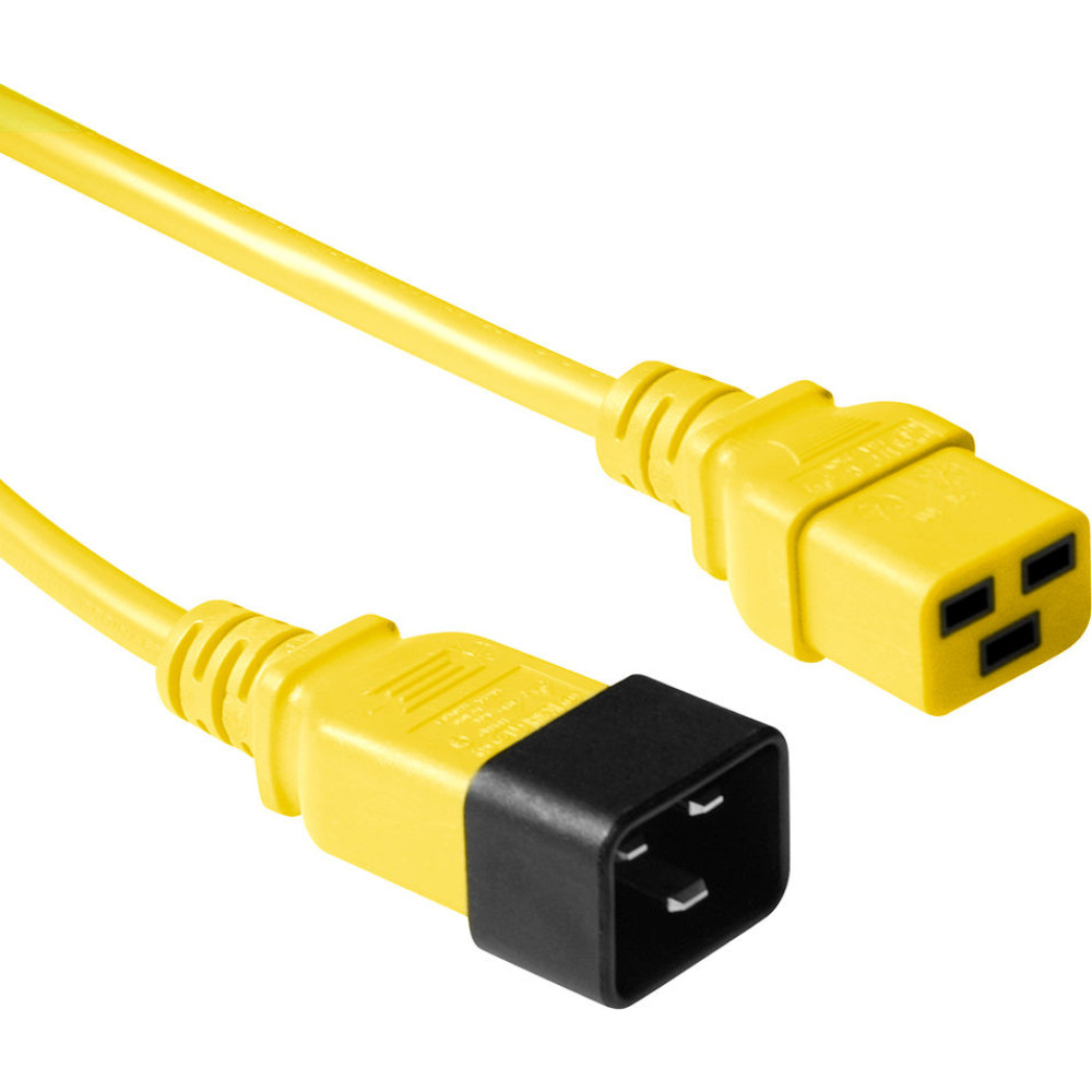ACT POWERCORD C19-C20 YELLOW 3.00M