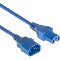 ACT POWERCORD C14-C15 BU 3.00M