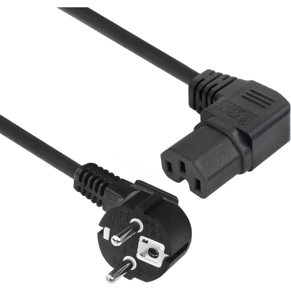 ACT PWRCORD CEE7/7-C15 R ANG 1.50M