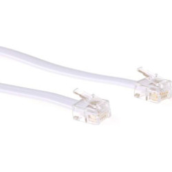 ACT RJ12-RJ12 CABLE WHITE    1.00M