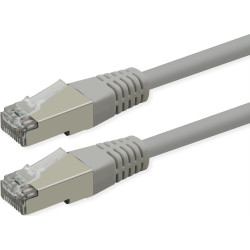 Roline S/FTP (PiMF) Patch Cord, Cat.6 (Class E), PoE, grey, 7 m