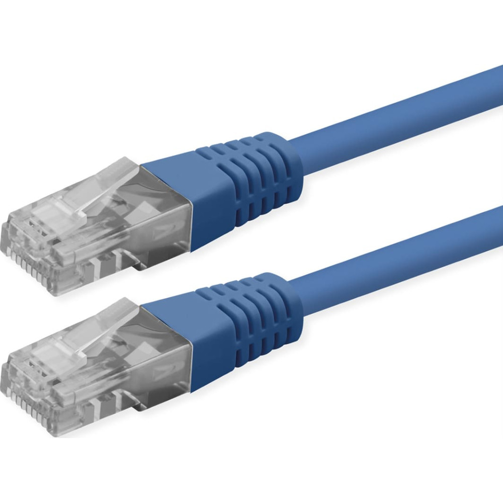 Roline UTP Patch Cord, Cat.6 (Class E), PoE, blue, 1 m