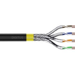 Digitus CAT 7A S/FTP data cable - underground installation cable, 1000 m drum, simplex, PE