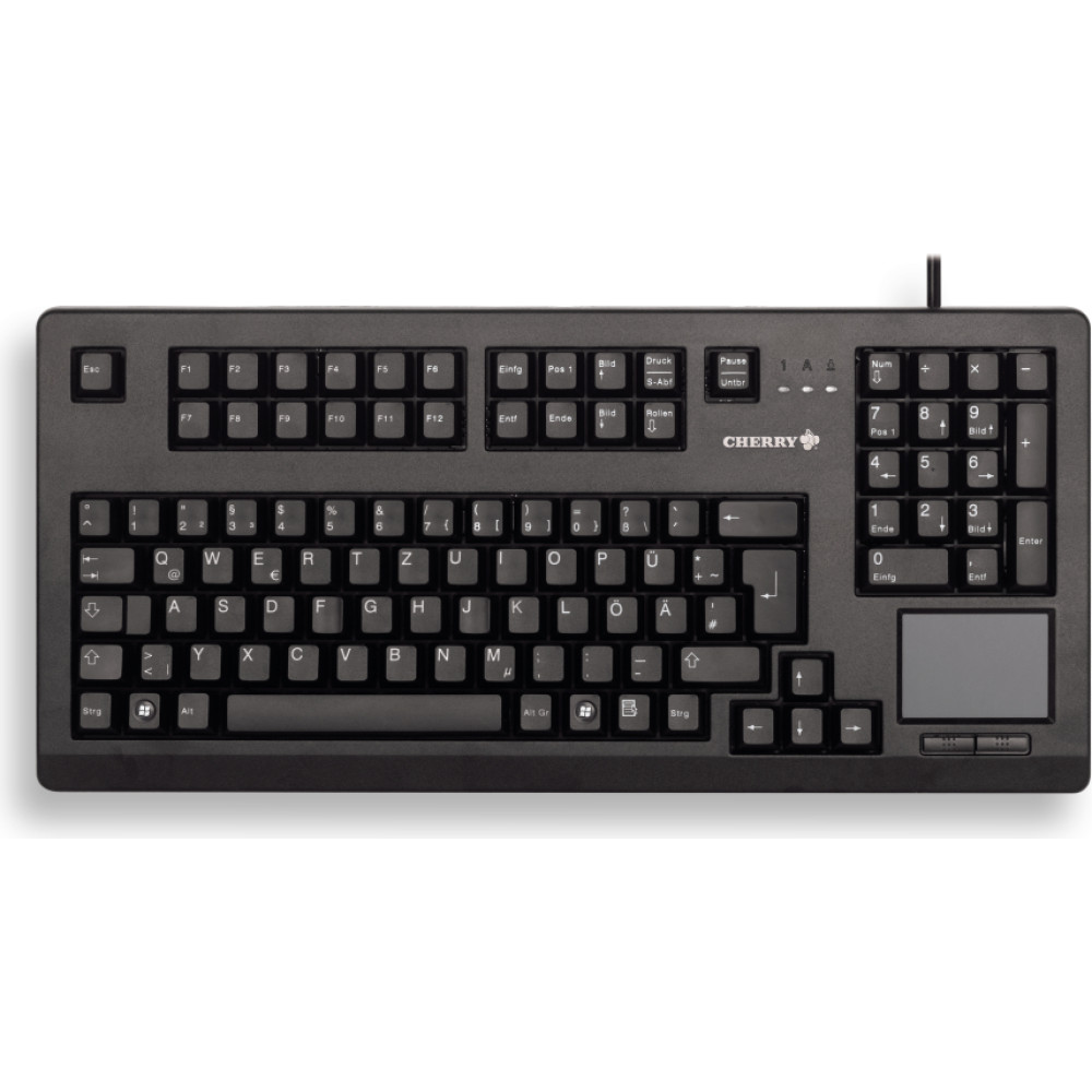 Cherry TouchBoard G80-11900 Corded Keyboard with Touchpad, Black, USB, (QWERTY - UK)