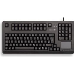 Cherry TouchBoard G80-11900 Corded Keyboard with Touchpad, Black, USB, (QWERTY - UK)