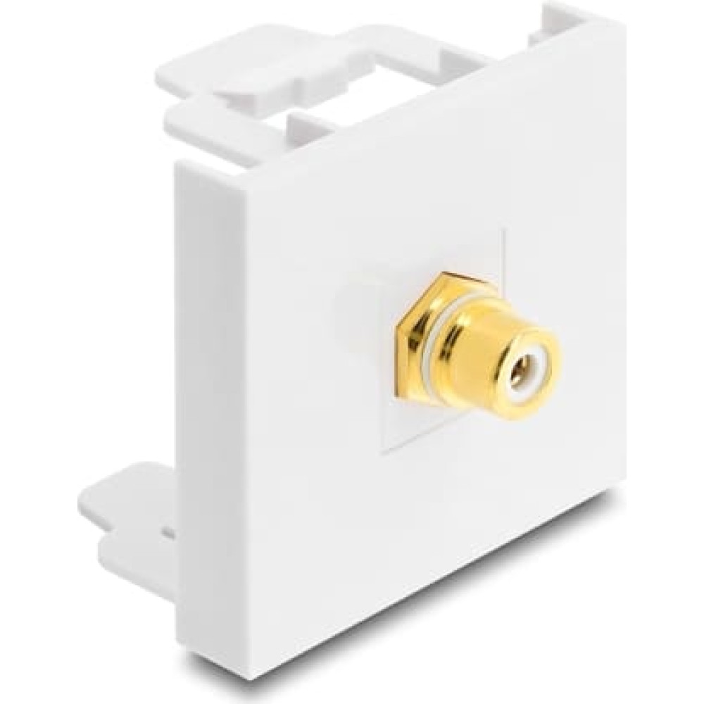 Delock Easy 45 Module RCA female to RCA female gold plated white / white
