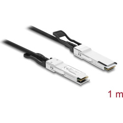 Delock Twinax Cable QSFP+ male to QSFP+ male 40 Gbps 1 m