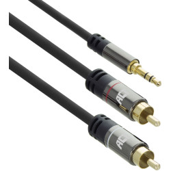 ACT 2XRCA - 3.5MM ST M/M BK 5.00M