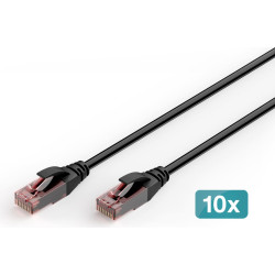Digitus CAT 6 U/UTP outdoor patch cable, PE, 10 pieces