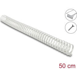 Delock Cable Duct flexible self-adhesive screwable 45 x 46 mm - length 50 cm grey