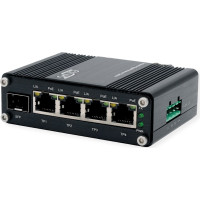 Exsys EX-62020PoE 4-Port Industrie Ethernet Switch, PoE 1-Port 100/1000Fx SFP