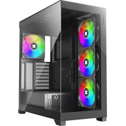 Xilence Xilent Gleam X818.ARGB Gaming ATX PC Case black, RGB ATX Midi Tower