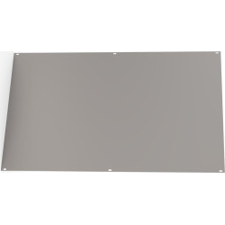 Schroff Front Panel, U-profile, Refrofit Shielding, 6 U, 84 HP, 2.5 mm, Al, Front Anodized, Rear Conductive