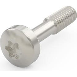 Schroff Collar Screw, Torx M2.5 x 12.3 mm, Steel Nickel Plated, 100 pieces