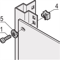Schroff GND/Earthing Cage Nut M6, 10 pcs