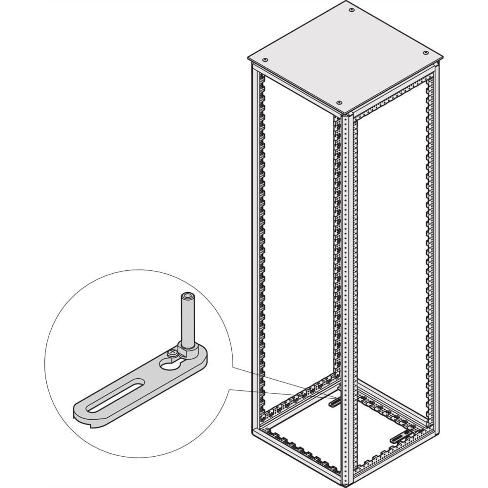 Schroff Varistar Tip-Over Protection for Floor Mounting
