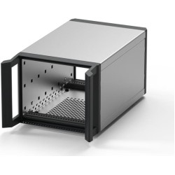 Schroff RatiopacPRO 19" Case, Retrofittable Shielding With Handles, 3 U, 28 HP, 255 mm