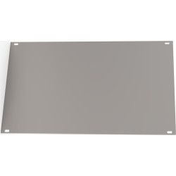 Schroff Front Panel, Unshielded, Screw Assembly 3 U, 42 HP, 2.5 mm, Al, Anodized