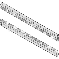Schroff 19" Cable Ducting With Brush Strip, Silver