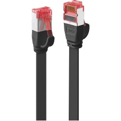 Lindy 3m Cat.6 U/FTP Flat Network Cable, Black