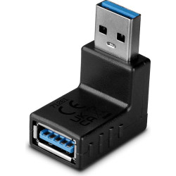 Lindy USB 3.2 Type A to A 90&deg; Adapter, up