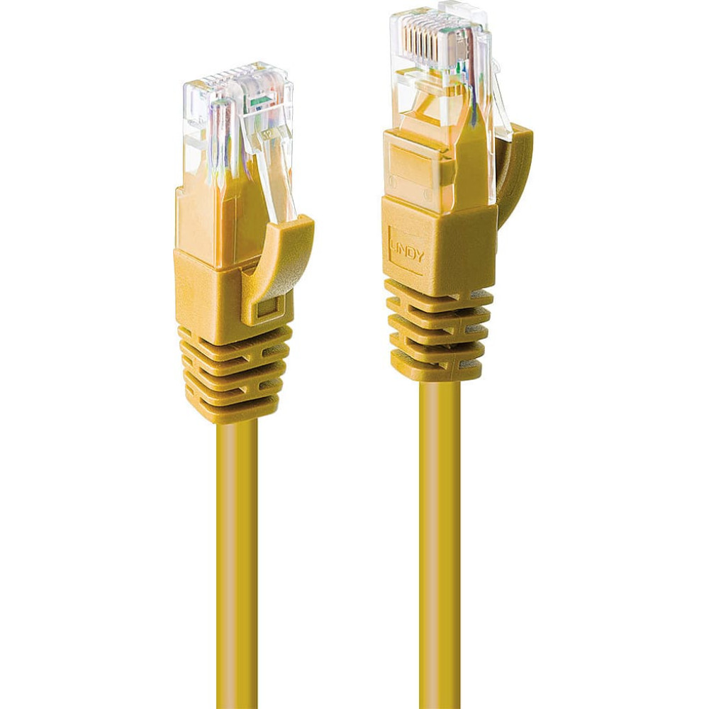 Lindy 3m Cat.6 U/UTP Network Cable, Yellow