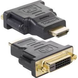 Techly HDMI - DVI-D M/F Melns