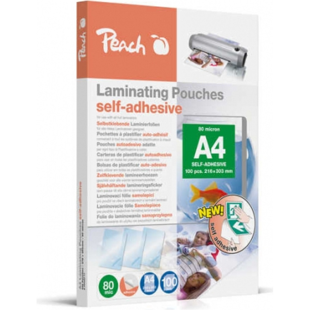 Peach S-PP080-17 laminē&scaron;anas plēve 100 pcs